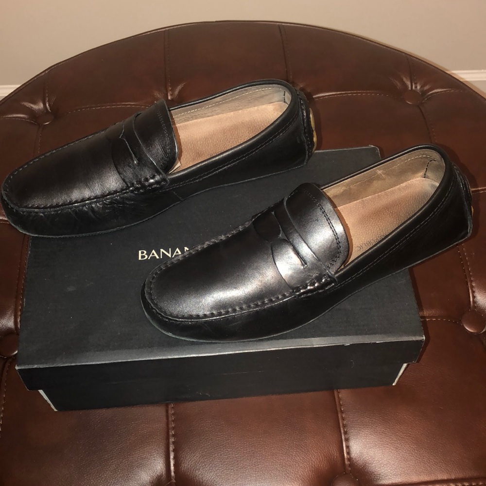 Mens Banana Republic Driving Moccasin Loafer Shoes
